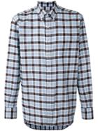 Canali - Checked Shirt - Men - Cotton - Xxl, Blue, Cotton