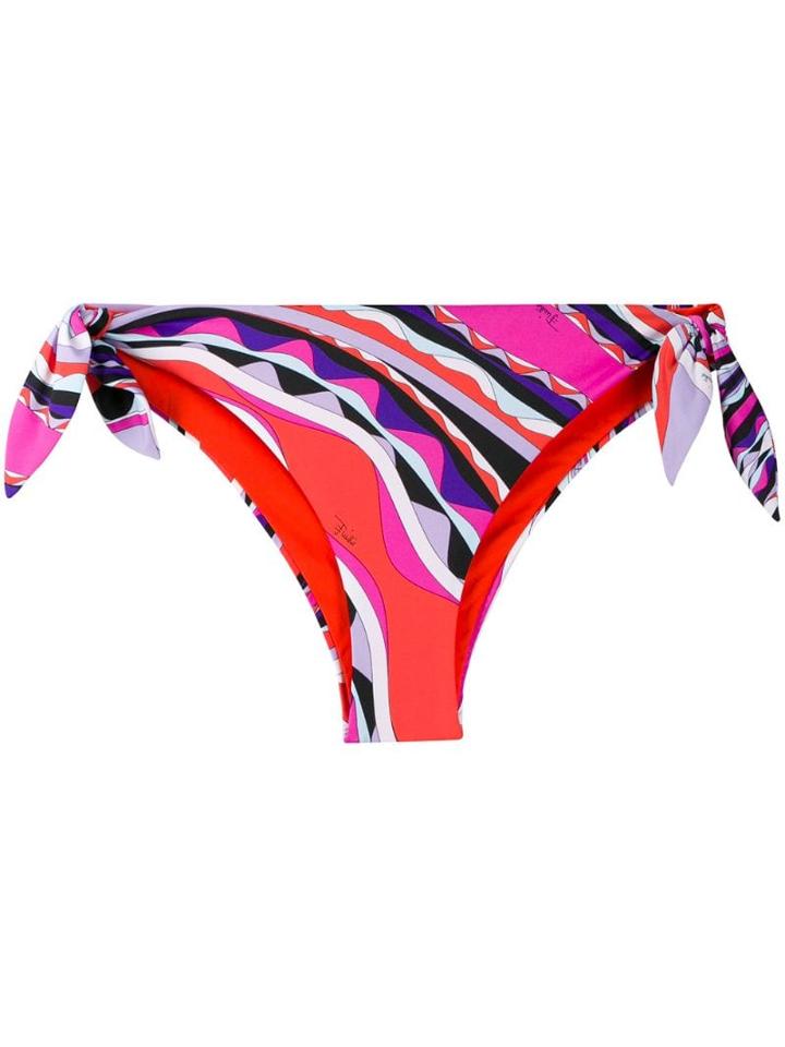 Emilio Pucci Tie-side Twist Front Burle Bikini - Purple