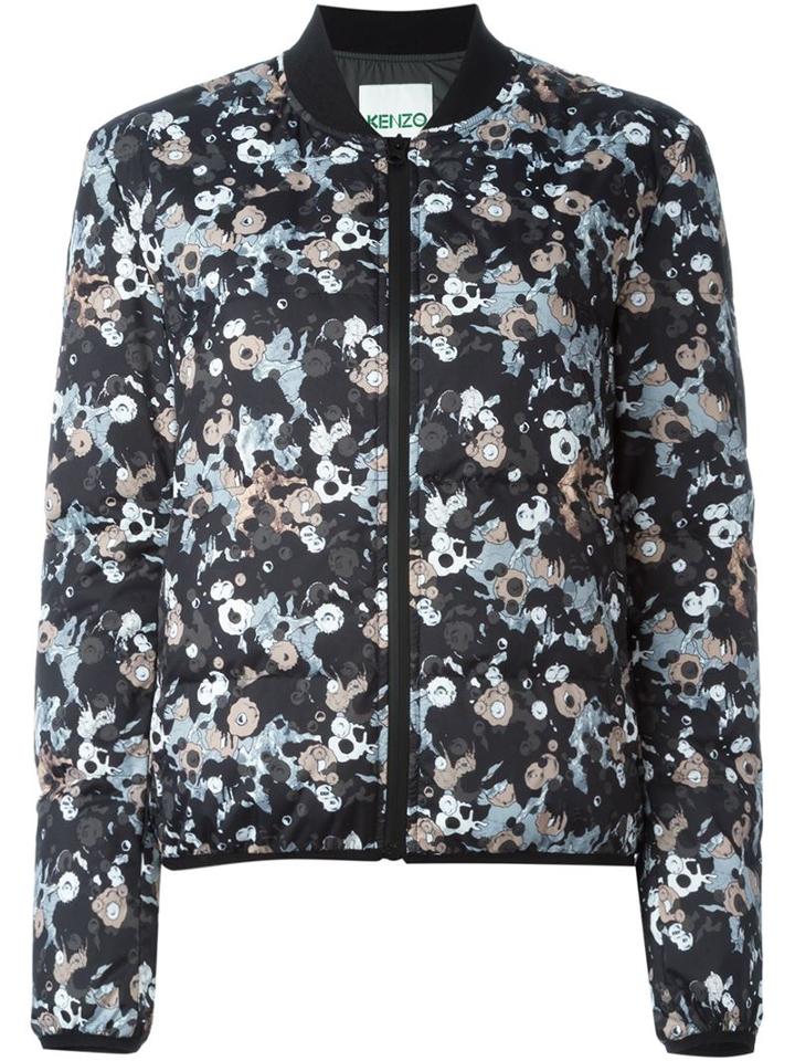 Kenzo Moonmap Bomber Jacket, Women's, Size: M, Black, Polyester