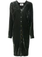 Vivienne Westwood Buttoned V-neck Dress - Green