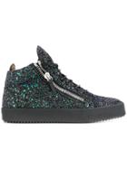 Giuseppe Zanotti Design Sky Glitter Hi Tops - Black