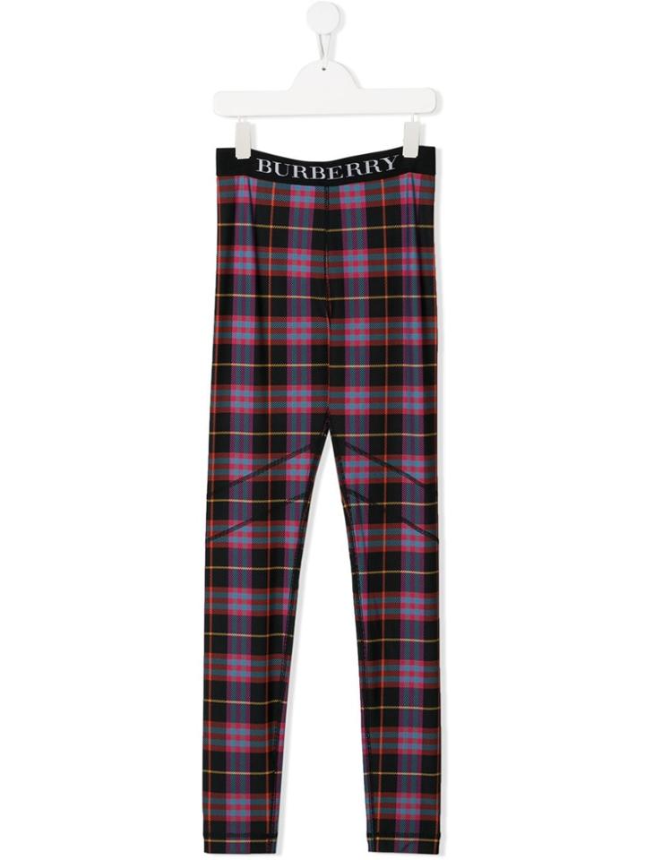 Burberry Kids Logo Waistband Leggings - Black