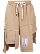 Liam Hodges - Process Patchwork Shorts - Men - Cotton - L, Brown, Cotton