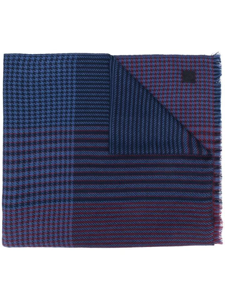 Salvatore Ferragamo Check Scarf - Black