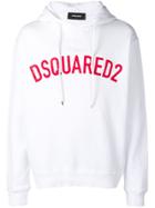 Dsquared2 Logo Print Hoodie - White