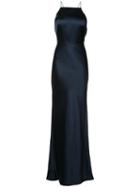 Jason Wu Halter-neck Long Dress, Women's, Size: 8, Blue, Acetate