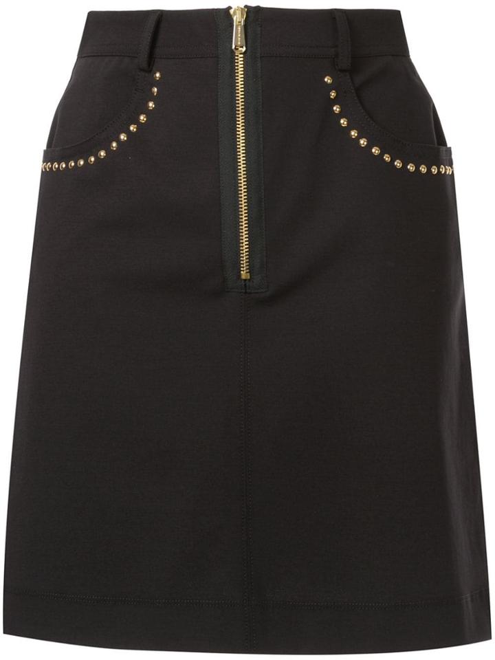 Versace Jeans Stud Trim Skirt - Black