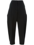 Erika Cavallini Cropped Trousers, Women's, Size: 42, Black, Cotton/spandex/elastane