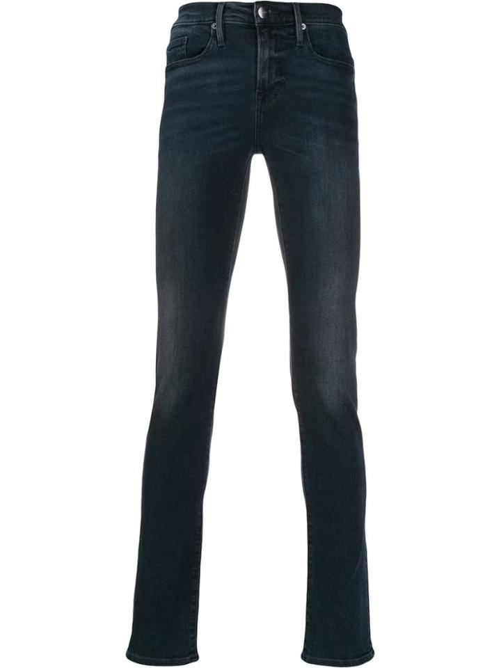 Frame Faded Skinny Jeans - Blue