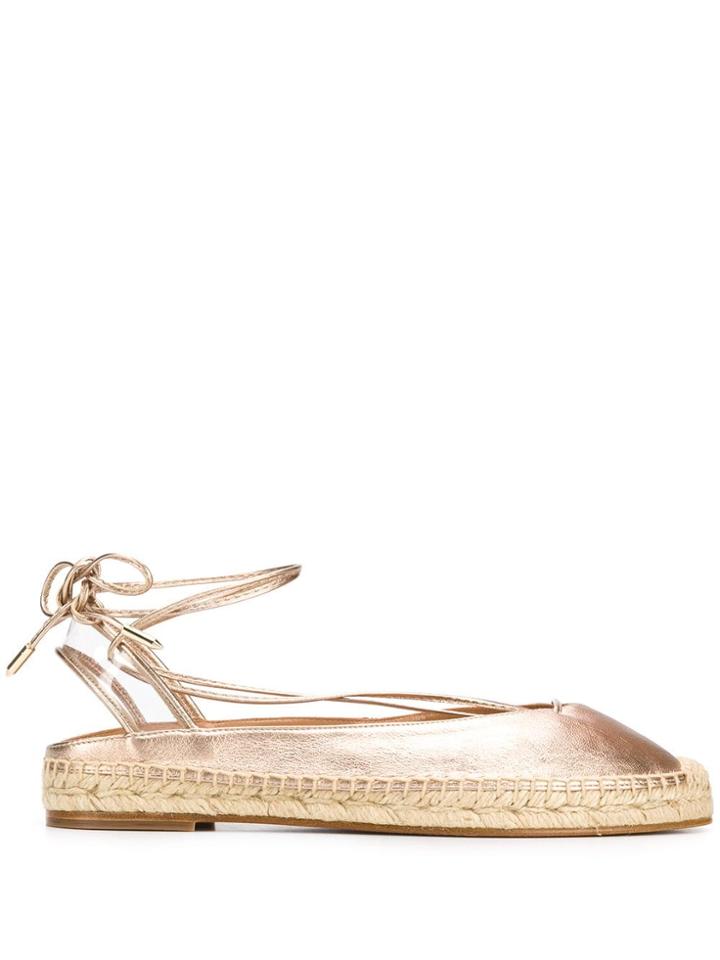 Aquazzura Ankle Tie Espadrilles - Pink