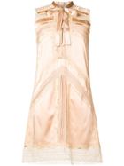 Ermanno Scervino Sleeveless Mini Dress - Neutrals