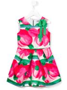 Mi Mi Sol - Floral Print Dress - Kids - Cotton/polyester - 12 Yrs, Pink/purple