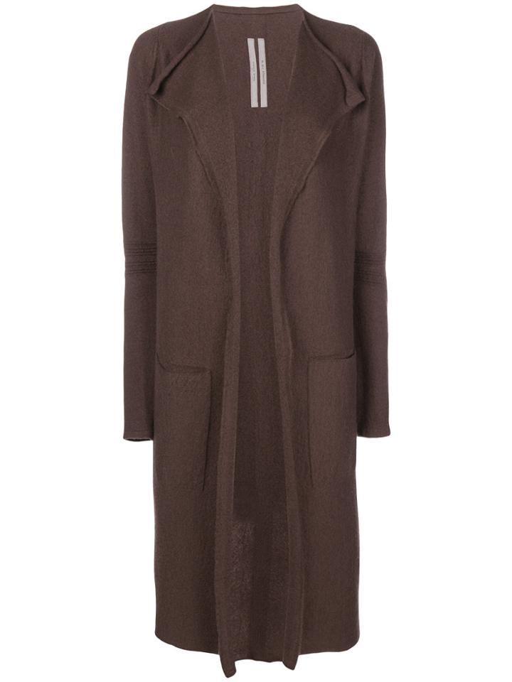 Rick Owens Trapeze Cardigan - Brown