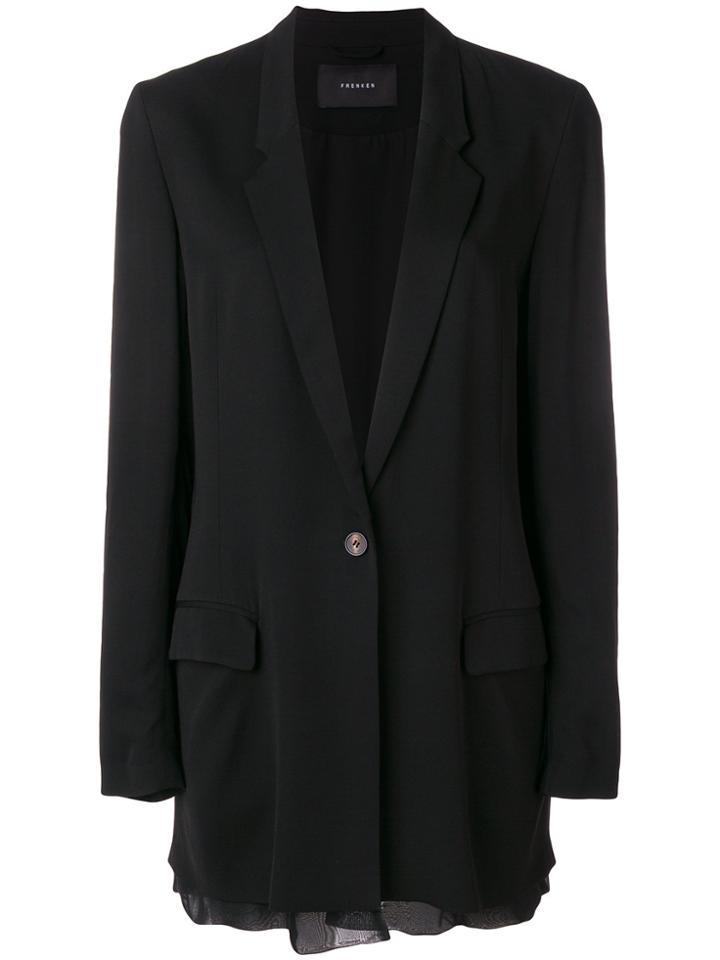 Frenken Behaviour Relaxed Fit Blazer - Black