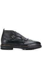 Henderson Baracco Monk Strap Boots - Black