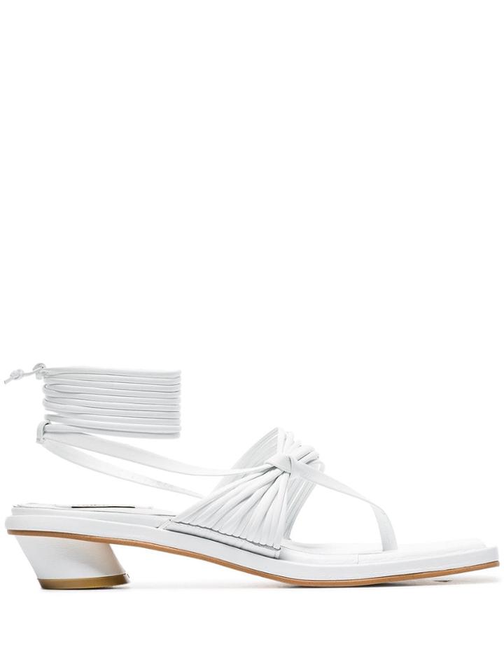 Reike Nen White 30 Strappy Leather Sandals