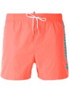 Side Logo Swim Shorts - Men - Polyester - 46, Pink/purple, Polyester, Dsquared2