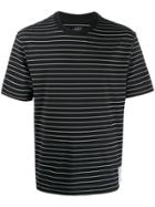 Satisfy Striped Print T-shirt - Black