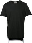 Maison Mihara Yasuhiro Printed Back Hem T-shirt, Men's, Size: 52, Black, Cotton