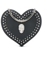 Philipp Plein - Heart Shoulder Bag - Women - Leather/metal - One Size, Black, Leather/metal