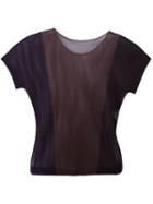 Pleats Please By Issey Miyake 'tatami Tricolour' T-shirt