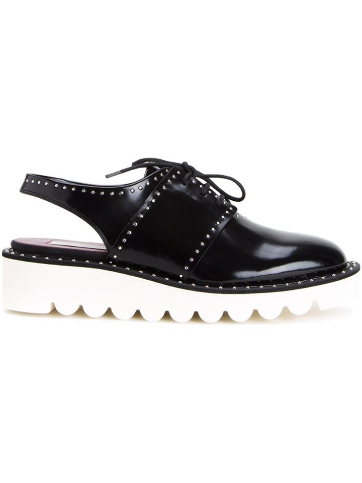 Stella Mccartney 'odette' Slingback Brogues - Black