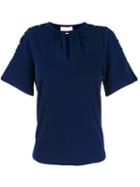 Michael Michael Kors - Cut-out Embellished Blouse - Women - Polyester/spandex/elastane - S, Women's, Blue, Polyester/spandex/elastane