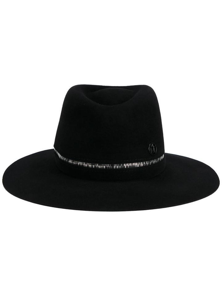 Maison Michel 'charles' Fedora, Women's, Size: Small, Black, Wool