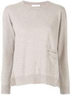 Fabiana Filippi Pocket Trim Jumper - Grey