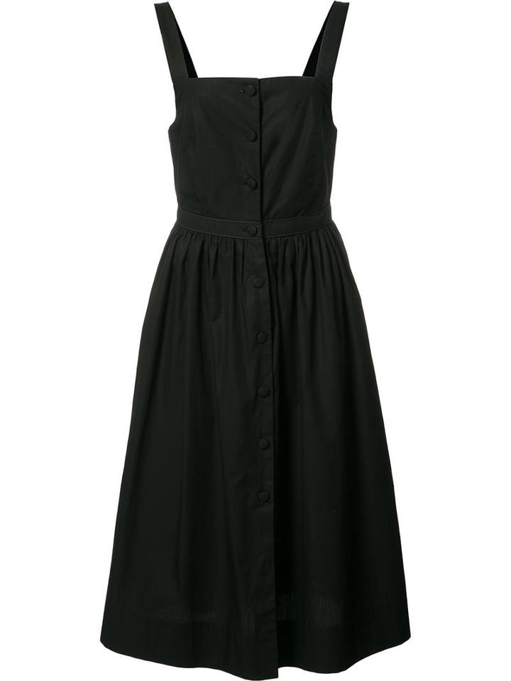 Piamita Sundress Buttoned Dress, Women's, Size: Medium, Black, Cotton