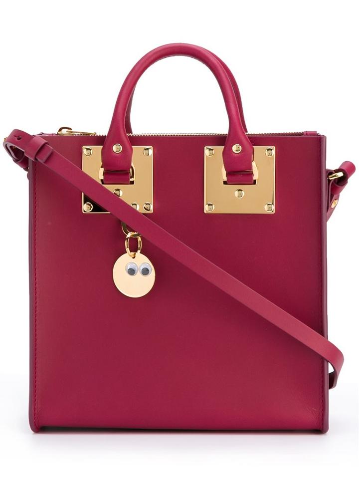 Sophie Hulme Medium 'albion' Tote, Women's, Pink/purple