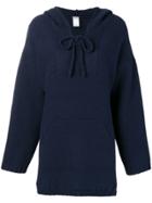 Kristensen Du Nord Oversize Knitted Hoodie - Blue