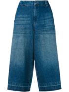 Twin-set Cropped Denim Trousers, Women's, Size: 29, Blue, Cotton/spandex/elastane