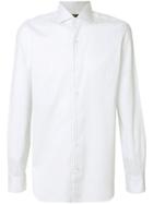 Barba Fitted Long Sleeved Shirt - White