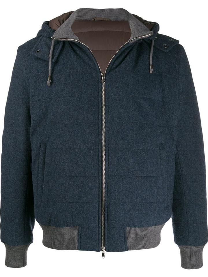 Barba Hooded Jacket - Blue