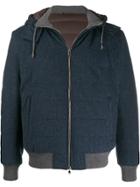Barba Hooded Jacket - Blue