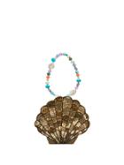 Rixo Sacha Sequin-embellished Shell Bracelet Bag - Metallic