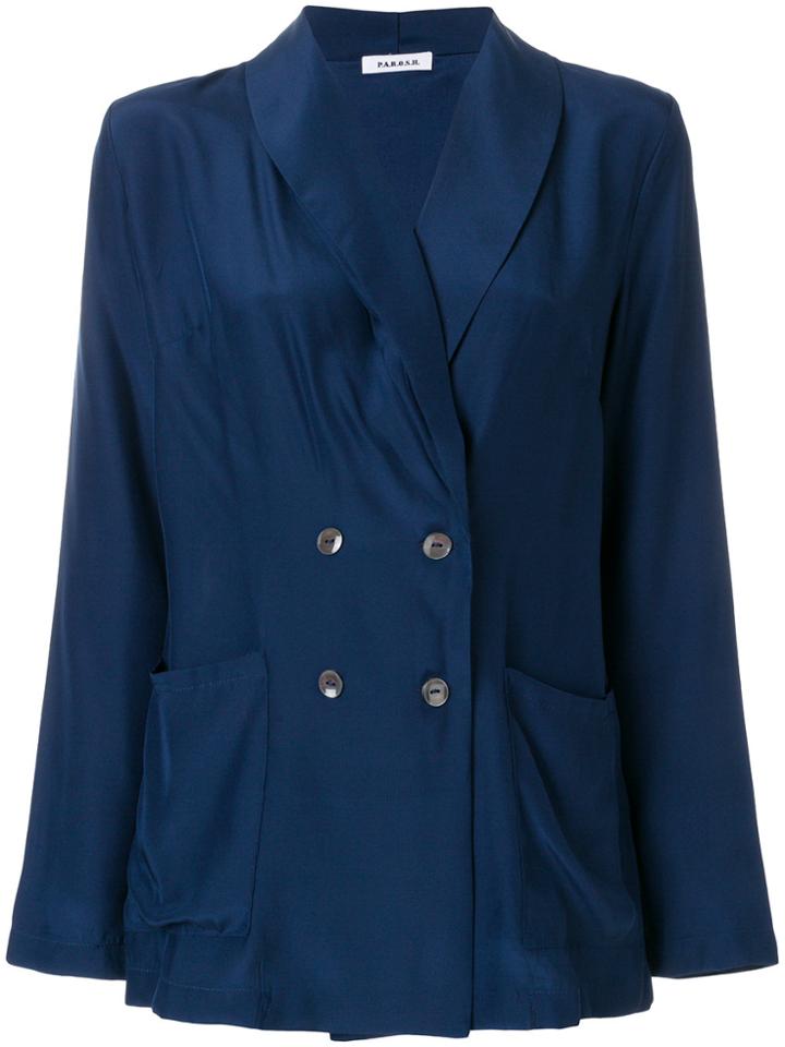 P.a.r.o.s.h. Double Breasted Blazer - Blue