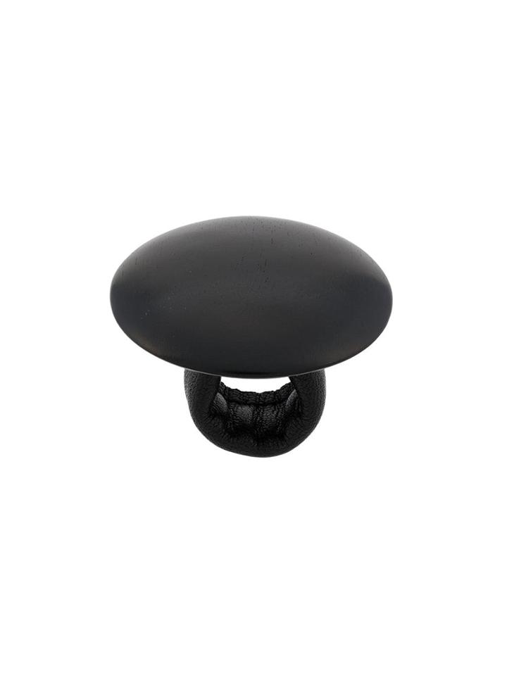 Monies Plate Ring - Black