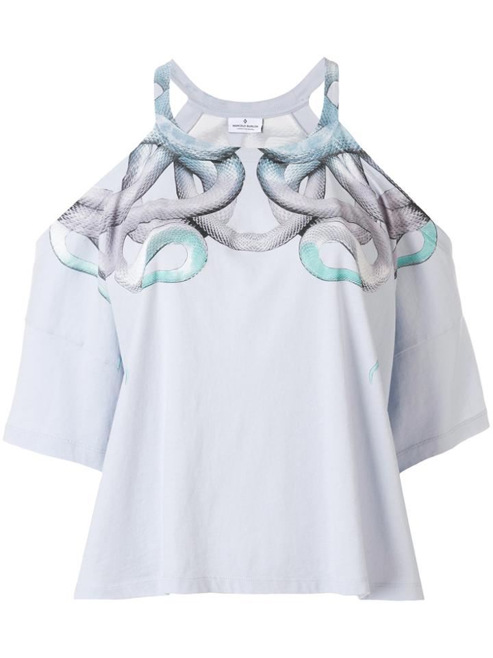 Marcelo Burlon County Of Milan Snakes T-shirt - Blue