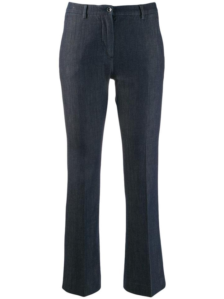 Pt01 Kick Flare Trousers - Blue