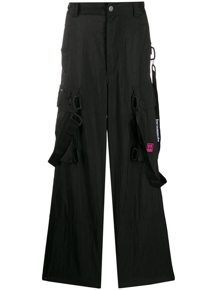 Off-white Loose Cargo Trousers - Black