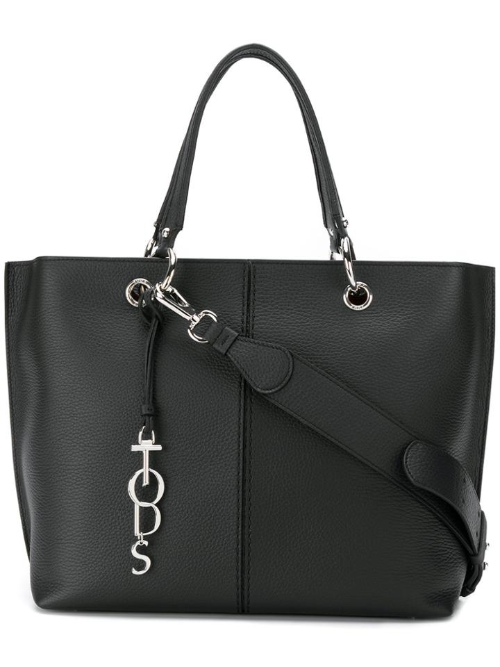 Tod's Logo-charm Tote Bag - Black