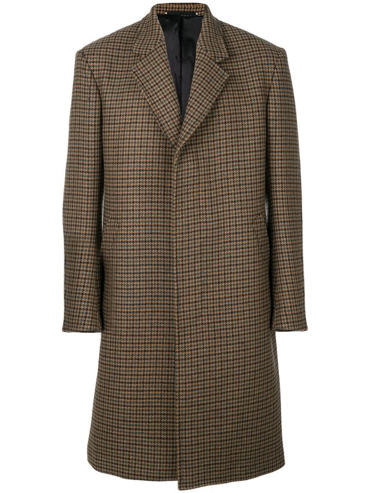 Paul Smith Plaid Button Up Coat - Multicolour
