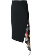 Off-white Mid-length Pencil Skirt - Black