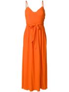 Mara Hoffman Tie Waist Long Beach Dress - Yellow & Orange