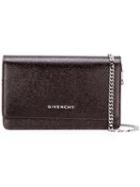 Givenchy Pandora Chain Wallet, Women's, Red, Calf Leather