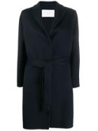 Fabiana Filippi Belted Fine Knit Coat - Blue