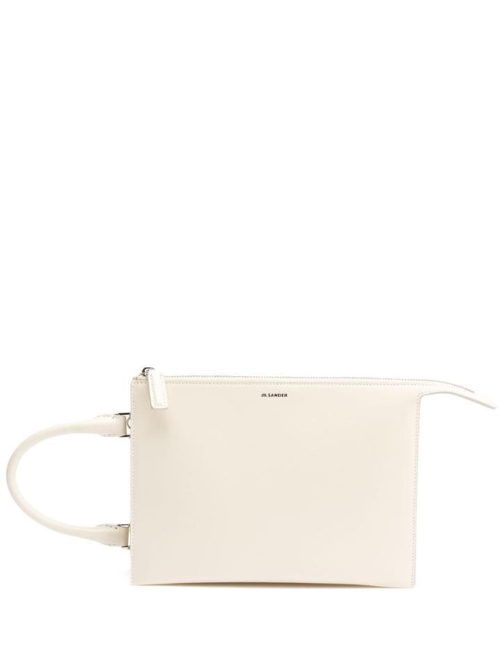 Jil Sander Two Way Shoulder Bag - White
