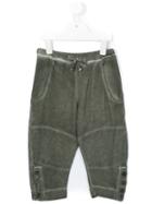 Lost And Found Kids - Buttoned Seam Trousers - Kids - Cotton - 8 Yrs, Boy's, Green